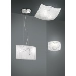 Spirelli - Decorative Ceiling Lamp with White Glass Spirelli - Decorative Ceiling Lamp with White Glass