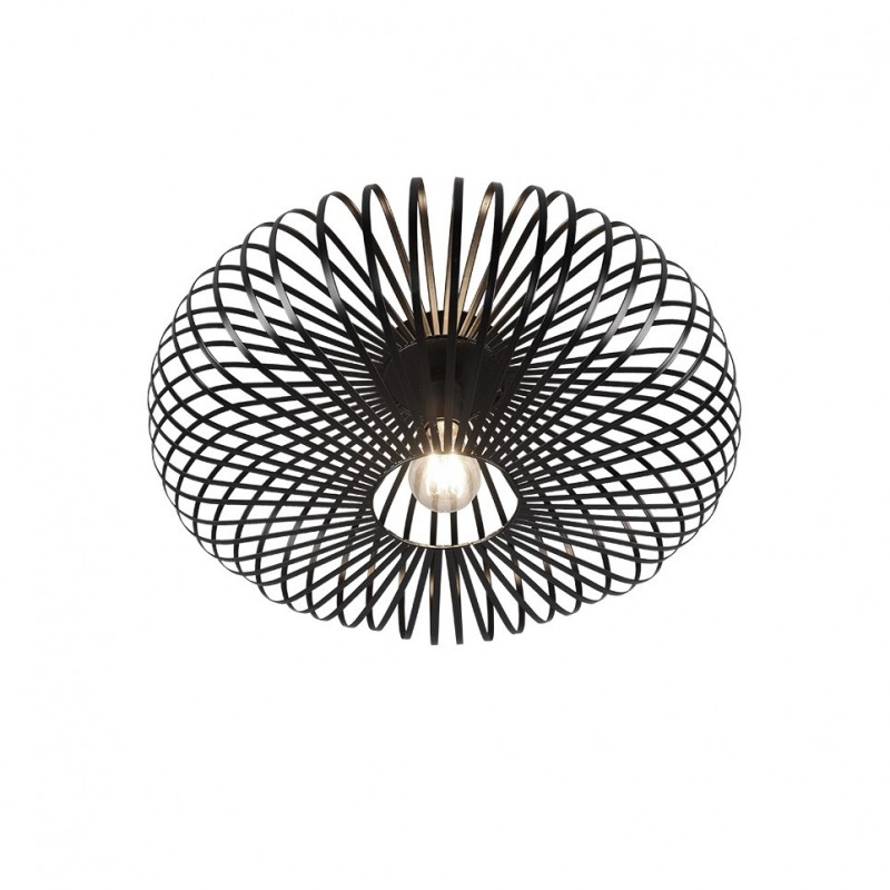 - Johann - Matt Black Ceiling Lamp Ø 50 cm Trio-606905032 - Johann - Matt Black Ceiling Lamp Ø 50 cm