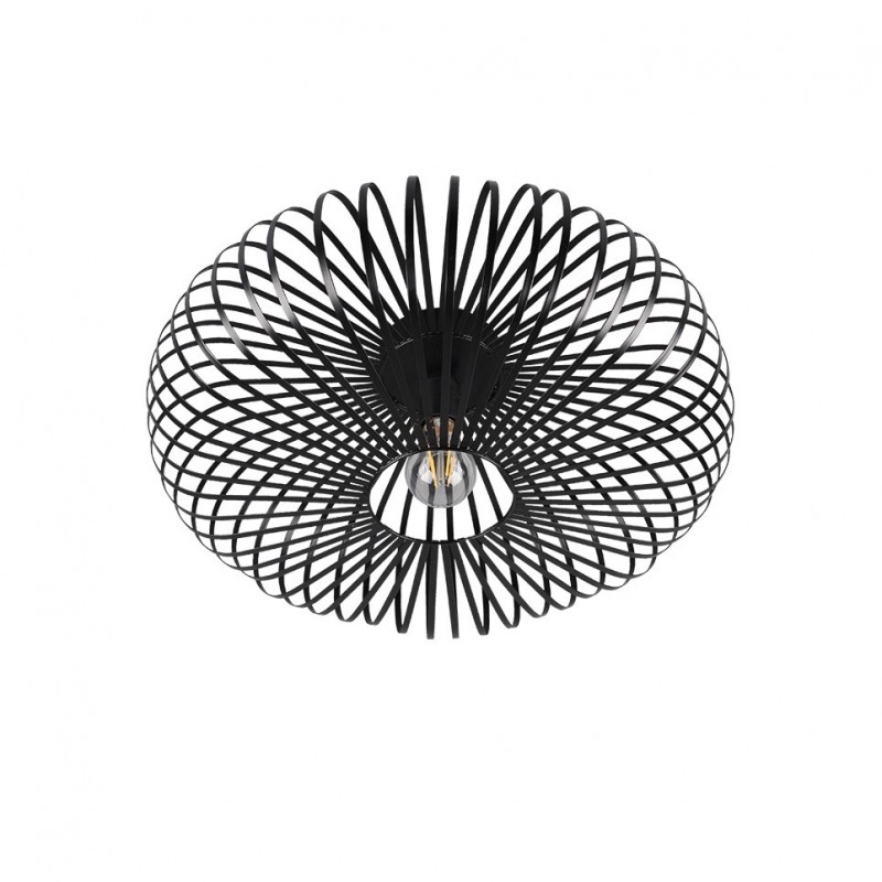 - Johann - Matt Black Ceiling Lamp Ø 50 cm Trio-606905032 - Johann - Matt Black Ceiling Lamp Ø 50 cm