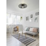 Johann - Matt Black Ceiling Lamp Ø 50 cm