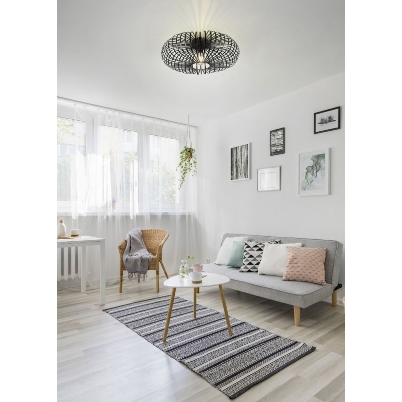 - Johann - Matt Black Ceiling Lamp Ø 50 cm Trio-606905032 - Johann - Matt Black Ceiling Lamp Ø 50 cm