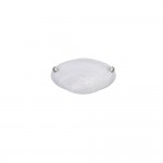 Adrian - Matt Nickel Flush with Alabaster Glass Ø 30 cm
