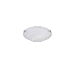 Adrian - Matt Nickel Flush with Alabaster Glass Ø 30 cm