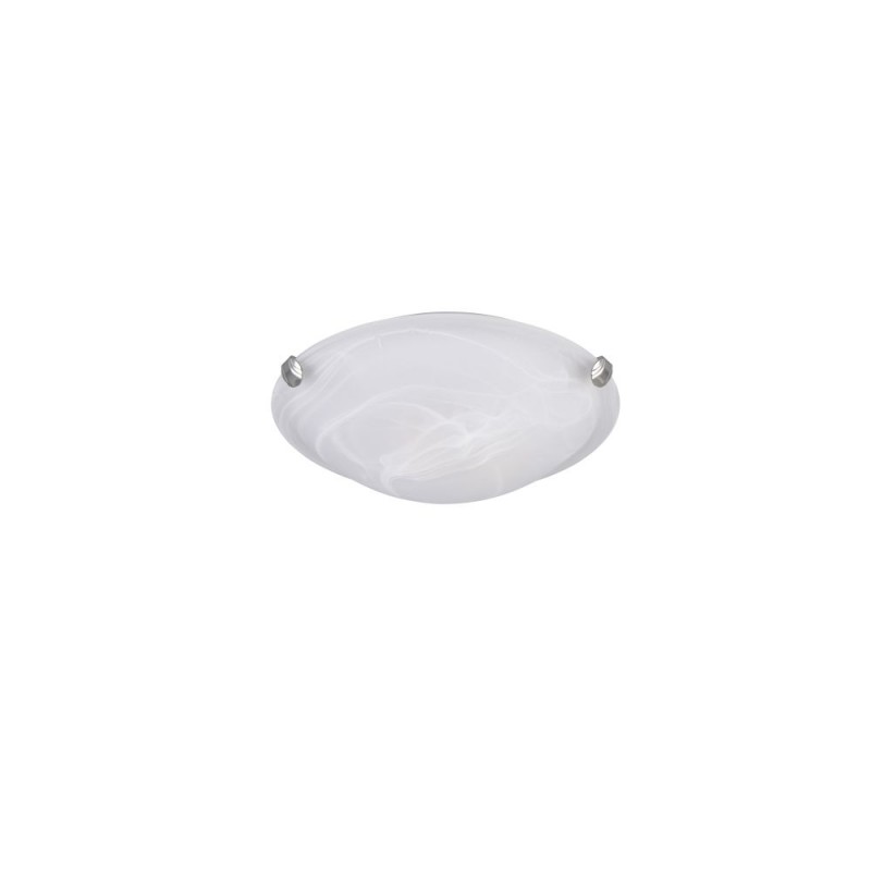 Trio-6105011-01 - Adrian - Matt Nickel Flush with Alabaster Glass Ø 30 cm