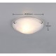 Trio-6105011-01 - Adrian - Matt Nickel Flush with Alabaster Glass Ø 30 cm