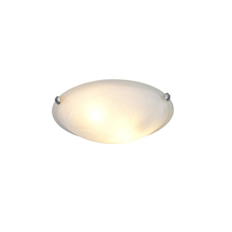 Trio-6105021-01 - Adrian - Matt Nickel Flush with Alabaster Glass Ø 40 cm