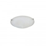 Adrian - Matt Nickel Flush with Alabaster Glass Ø 40 cm
