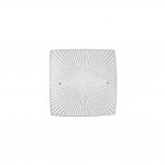 Elisa - Chrome Flush with White Glass with Clear Decor Elisa - Chrome Flush with White Glass with Clear Decor