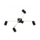 - Marley - Matt Black & Gold 5 Spotlights Trio-612400580 - Marley - Matt Black & Gold 5 Spotlights