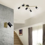 Marley - Matt Black & Gold 5 Spotlights Marley - Matt Black & Gold 5 Spotlights