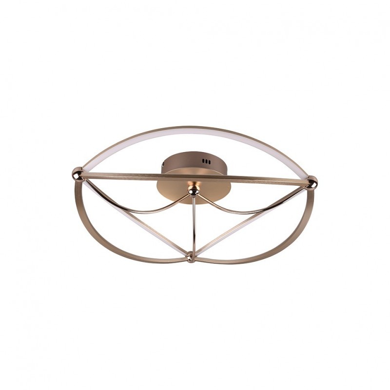 - Charivari - Matt Brass LED Ceiling Lamp ∅ 62 cm Trio-621290108 - Charivari - Matt Brass LED Ceiling Lamp ∅ 62 cm