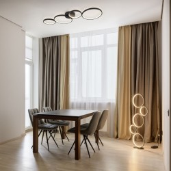 Rondo - Matt Black LED Ceiling Lamp