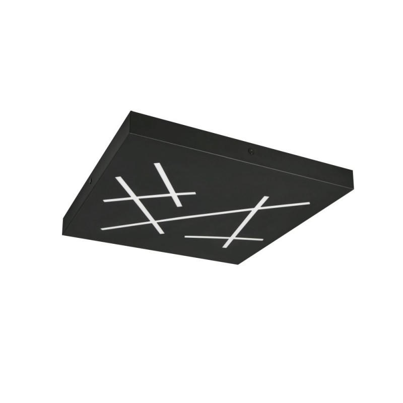 Trio-630810132 - Snip - Matt Black CCT Flush with Remote Control