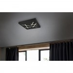 Snip - Matt Black CCT Flush with Remote Control