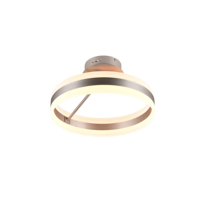 Trio-631410107 - Dios - Matt Nickel CCT Semi Flush with White Diffuser