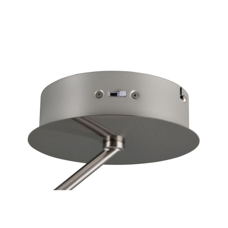 Trio-631410107 - Dios - Matt Nickel CCT Semi Flush with White Diffuser