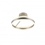 Dios - Matt Nickel CCT Semi Flush with White Diffuser