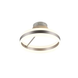 Dios - Matt Nickel CCT Semi Flush with White Diffuser