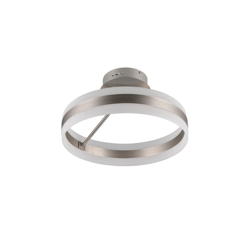 Trio-631410107 - Dios - Matt Nickel CCT Semi Flush with White Diffuser