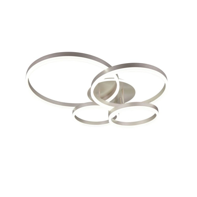 Trio-632210407 - Drake - Matt Nickel CCT Semi Flush with Remote Control