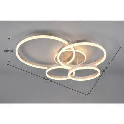 Drake - Matt Nickel CCT Semi Flush with Remote Control