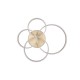 Trio-632210479 - Drake - Gold CCT Semi Flush with Remote Control