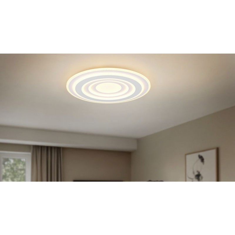 Trio-633510131 - Costa - Matt White CCT Flush with Remote Control