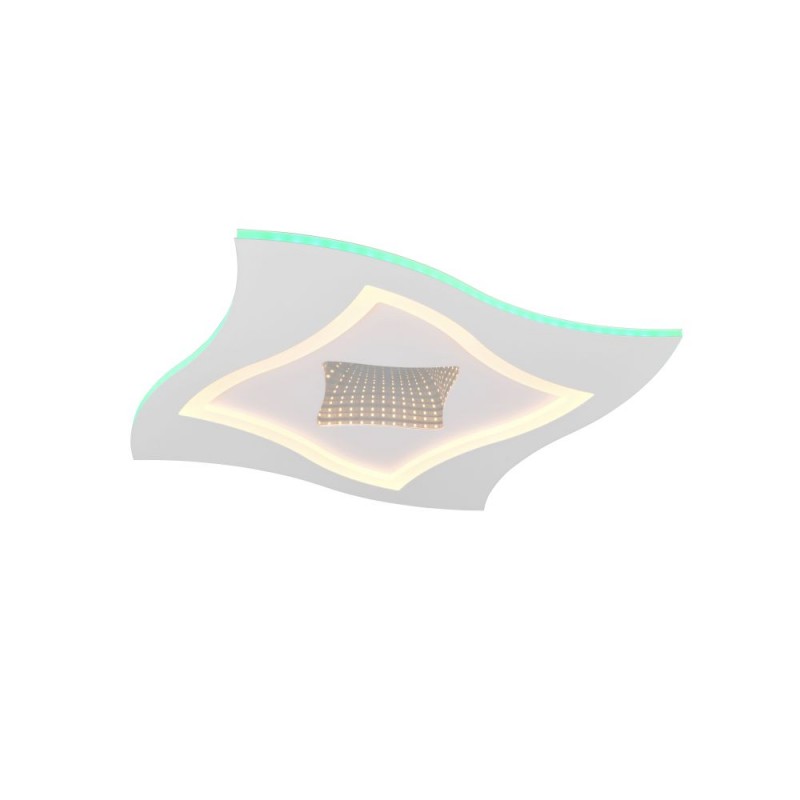 Trio-633610131 - Klint - Matt White RGB & CCT Flush with Remote Control