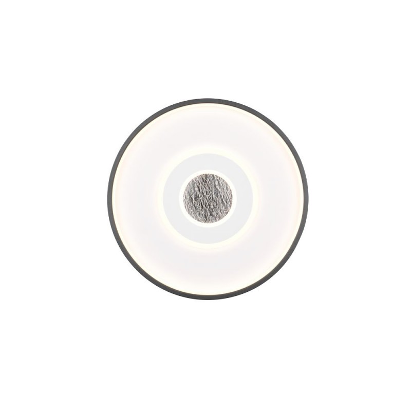 Trio-633910134 - Nazar - White & Black LED Flush