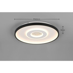 Nazar - White & Black LED Flush