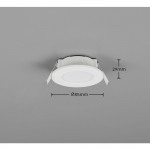 Himal - White CCT Recessed Downlight Ø 8.5 cm IP65