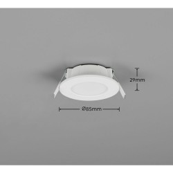 Himal - White CCT Recessed Downlight Ø 8.5 cm IP65