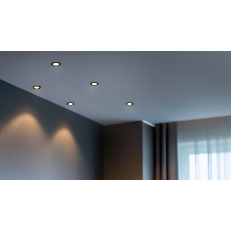 Trio-635110102 - Himal - Black CCT Recessed Downlight Ø 8.5 cm IP65