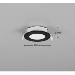 Himal - Black CCT Recessed Downlight Ø 8.5 cm IP65
