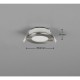 Trio-635110107 - Himal - Matt Nickel CCT Recessed Downlight Ø 8.5 cm IP65