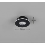 Lamont - 4000K Black Recessed Downlight Ø 8 cm IP65
