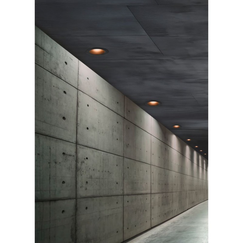 Trio-635410132 - Virunga - Matt Black CCT Recessed Downlight Ø 11 cm IP44