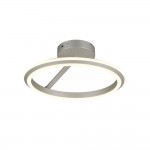 Amador - Matt Nickel CCT Semi Flush ∅ 45 cm
