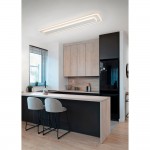 Riva - White CCT Ceiling Light with Remote Control 35W