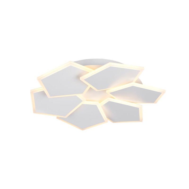 Trio-636810631 - Zaya - Matt White CCT Flush with Remote Control