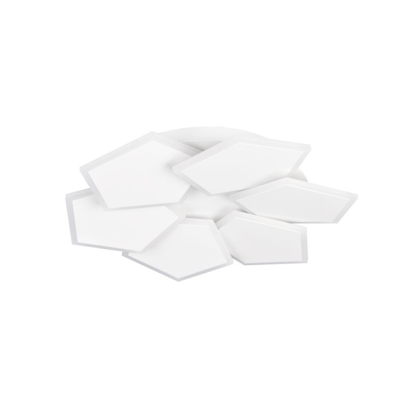 Trio-636810631 - Zaya - Matt White CCT Flush with Remote Control