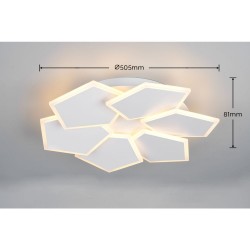 Zaya - Matt White CCT Flush with Remote Control