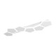 Trio-636819631 - Zaya - Matt White CCT Flush with Remote Control