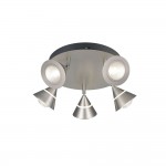 Romeo - Matt Nickel 5 Light CCT Semi Flush