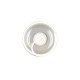 Trio-637810131 - Tarsia - White LED Semi Flush with Clear Glass Ø 40 cm