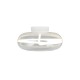 Trio-637810131 - Tarsia - White LED Semi Flush with Clear Glass Ø 40 cm