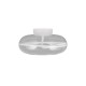 Trio-637810131 - Tarsia - White LED Semi Flush with Clear Glass Ø 40 cm