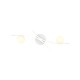 Trio-637910231 - Napoli - Matt White CCT Semi Flush with White Glass Shade