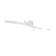 Trio-637910231 - Napoli - Matt White CCT Semi Flush with White Glass Shade
