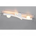 Napoli - Matt White CCT Semi Flush with White Glass Shade